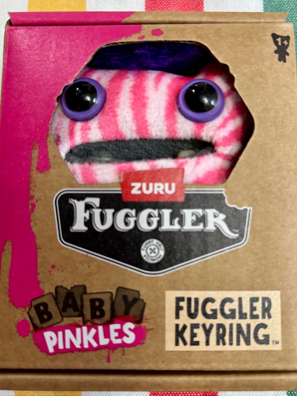 Fuggler "Baby Pinkles" Wide Eyed Weirdo Keyring UNOPENED in sealed box.